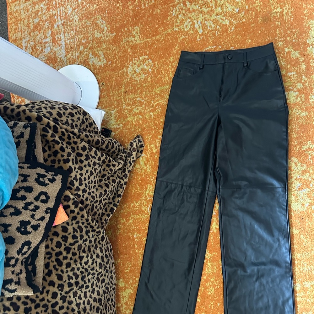 Zara leather pants